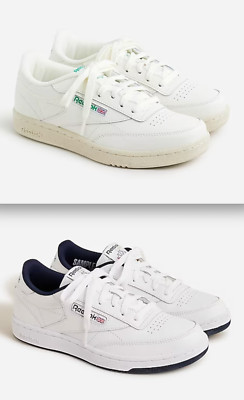 NWB Reebok  BigKids Club C sneakers, Chalk/Glen Green, White/Navy-Intl, K5/K6/K7
