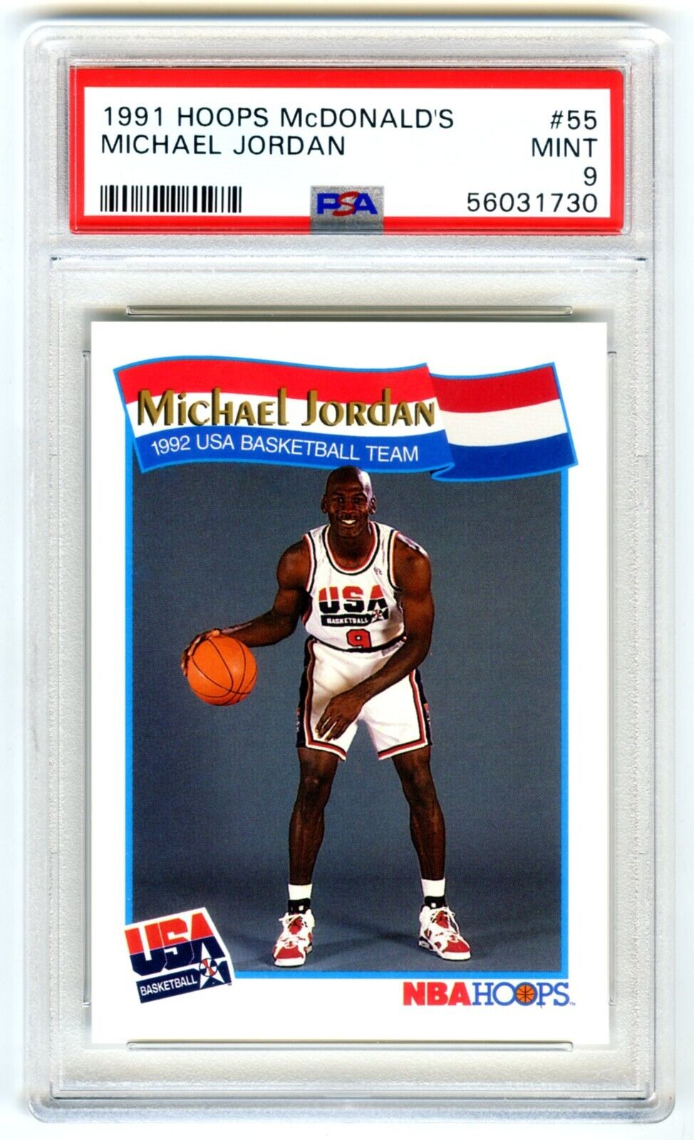 MICHAEL JORDAN~1991 HOOPS MCDONALD'S 1992 USA BASKETBALL MICHAEL JORDAN~1991 HOOPS MCDONALD'S 1992 USA BASKETBALL