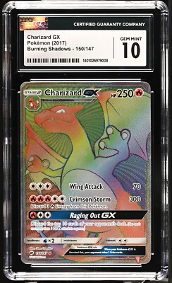 Charizard GX 150/147 - Pokemon Burning Shadows - CGC 10 GEM MINT