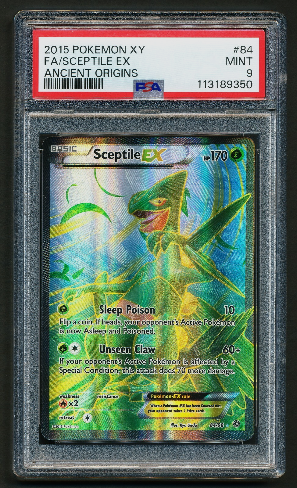【PSA8】ジュカインEX 英語 84/98 Sceptile Pokemon PSA 9 Mint Ancient Origins Ultra Rare Sceptile EX 84