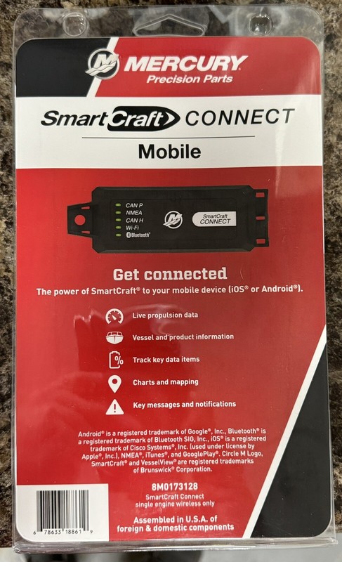 8m0173128 Mercury Smartcraft CONNECT Mobile Vessel View