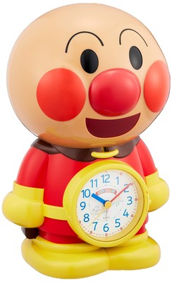 Rhythm Go Anpanman Alarm Clock Analog 1.19 Pound 4SE552-M06 Multicolor