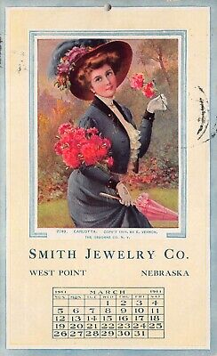 Smith Jewelry Co. West Point Nebraska Advertising Emile Vernon Vtg Postcard Q6