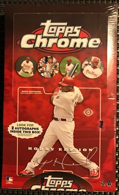 2008 Topps Chrome Baseball Sealed Hobby Box - USPS Priority Shipping