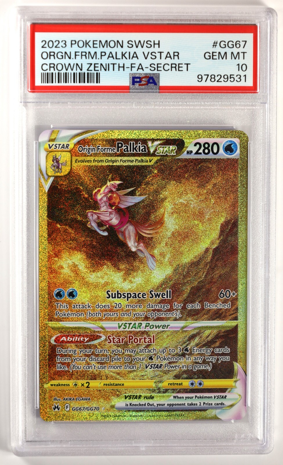 Pokemon TCG Origin Forme Palkia VSTAR GG67/GG70 Crown Zenith Pokemon TCG Origin Forme Palkia VSTAR GG67/GG70 Crown Zenith