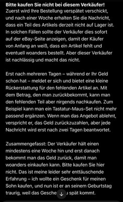 Artikelfoto(s) von einem verifizierten Käufer