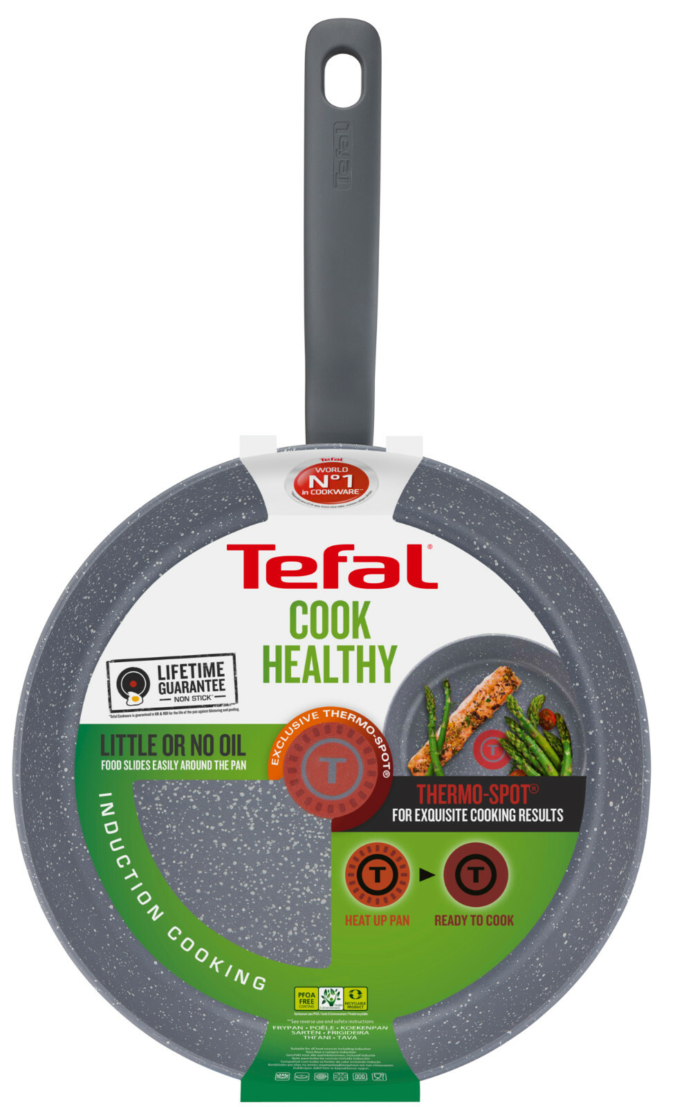 Tefal Cook Healthy Non Stick Frying Pan 24cm 28cm 30cm Stir Fry Pan