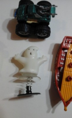 ASSORTED TOYS Lot Of 4 Small Figures And Figurines SCREWDRIVER MAN Boat GHOST +