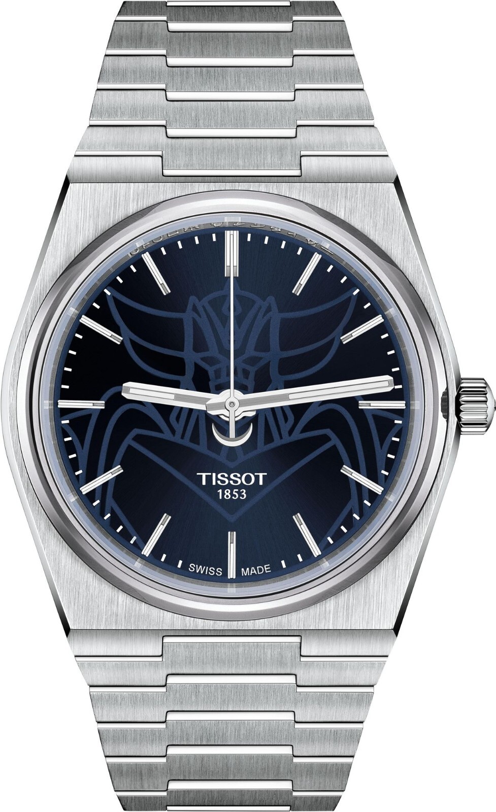 Pre-owned Tissot Prx Automatic 40mm Blue Dial Ufo Robot Grendizer T137.407.11.041.02