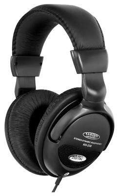 Dynamischer Audio Hifi Bügel Kopfhörer für DJ Musiker Keyboarder mit Klinkekabel