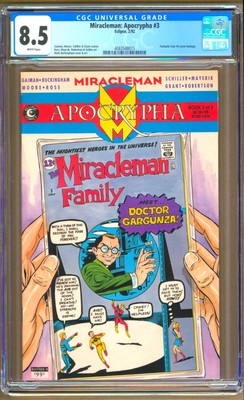 Miracleman: Apocrypha #3 (1992) CGC 8.5 WP Gaiman - Moore ''FF #5'' Cover Homage