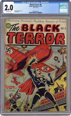 Black Terror #8 CGC 2.0 1944 0361465013