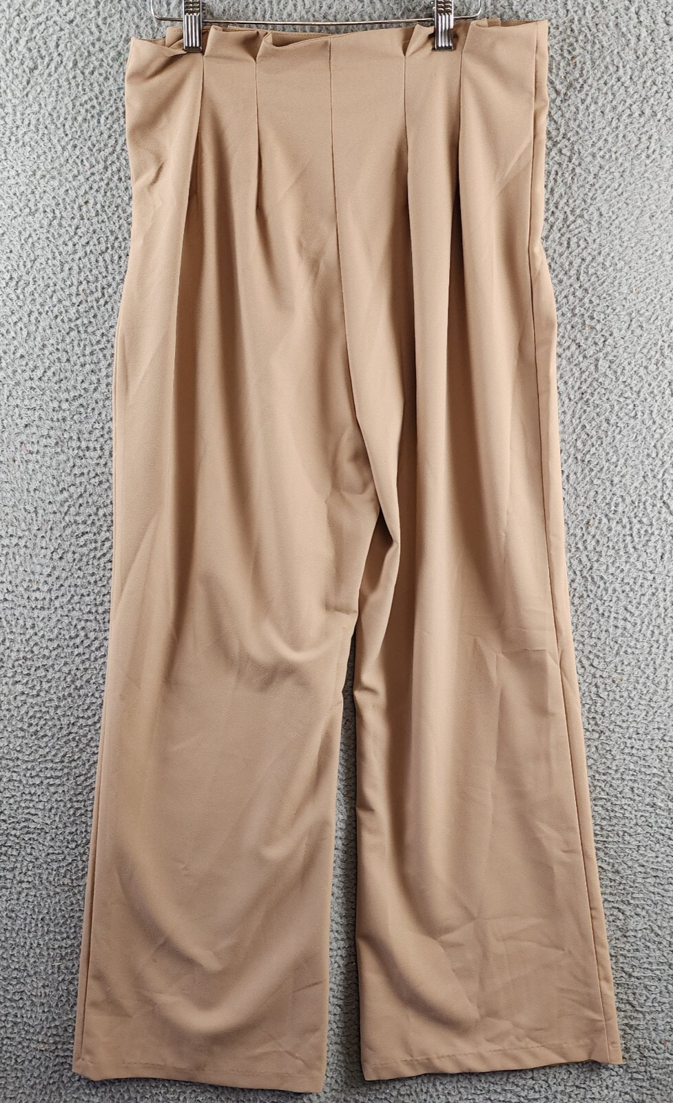 AQUA Pleated Front & Back Wide-Leg Ankle Pants Women's XL Coco Zipper Closure - Picture 4 of 12