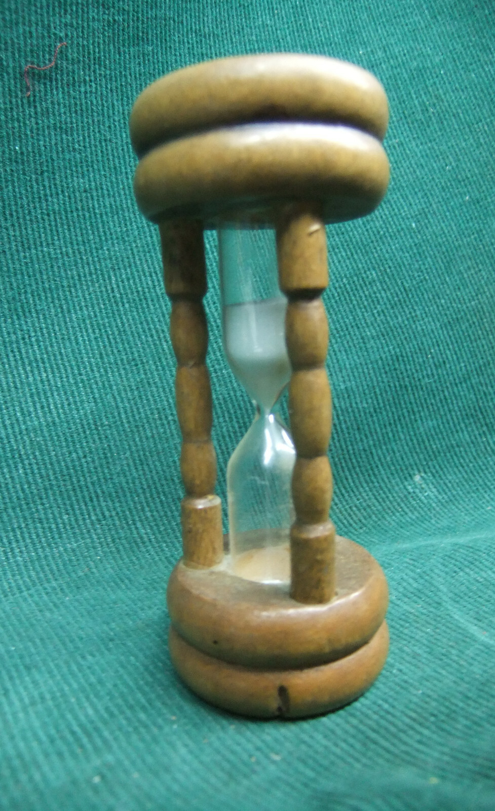 3 Minute Wooden Egg Timer Hour Glass - Sand Vintage