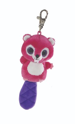 3 Inch YooHoo & Friends Ca Beaver Plush Clip On Keychain by Aurora