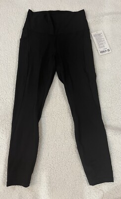 Lululemon Align HR Pant 25'' Pockets Size 8 Black