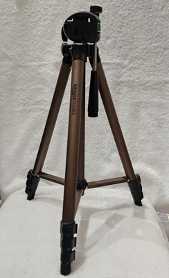 Amazon Basics 50-inch Lightweight Camera Mount Tripod Stand With Bag Black/Brown