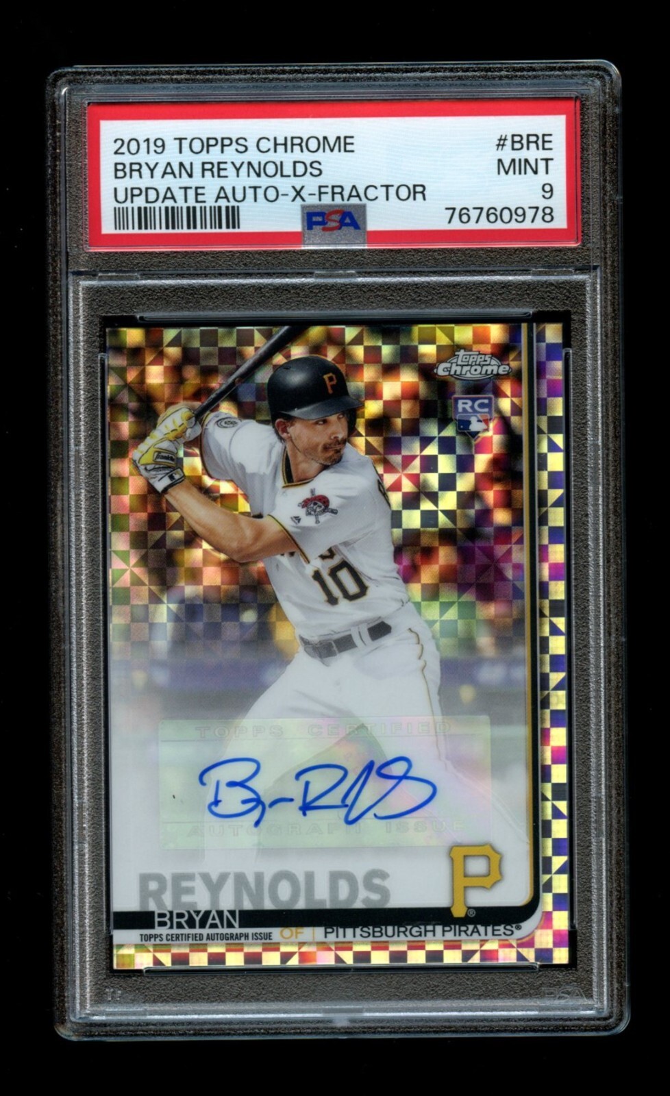MLB 1st BRYAN REYNOLDS　ゴールドref auto 2) 2024 Topps Chrome Black Bryan Reynolds Auto Gold /50