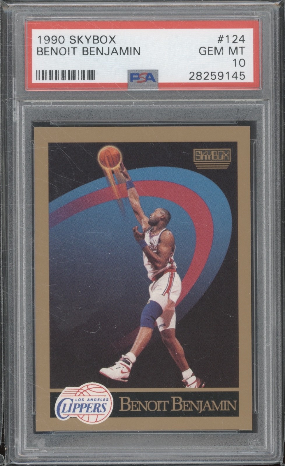 1990 Skybox Basketball #124 Benoit Benjamin Gem Mint PSA 10