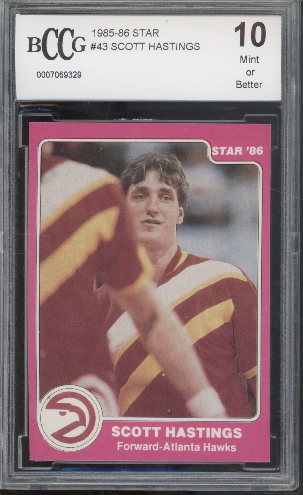 1985 Star Basketball #43 Scott Hastings Mint Or Better BCCG 10