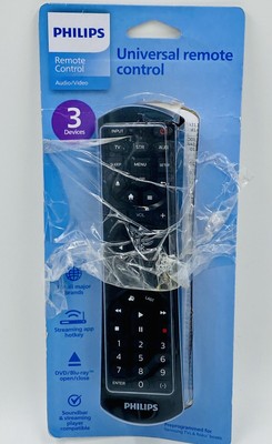 Philips Universal Remote Control for All Major Brands 3 Devices OPEN BOX