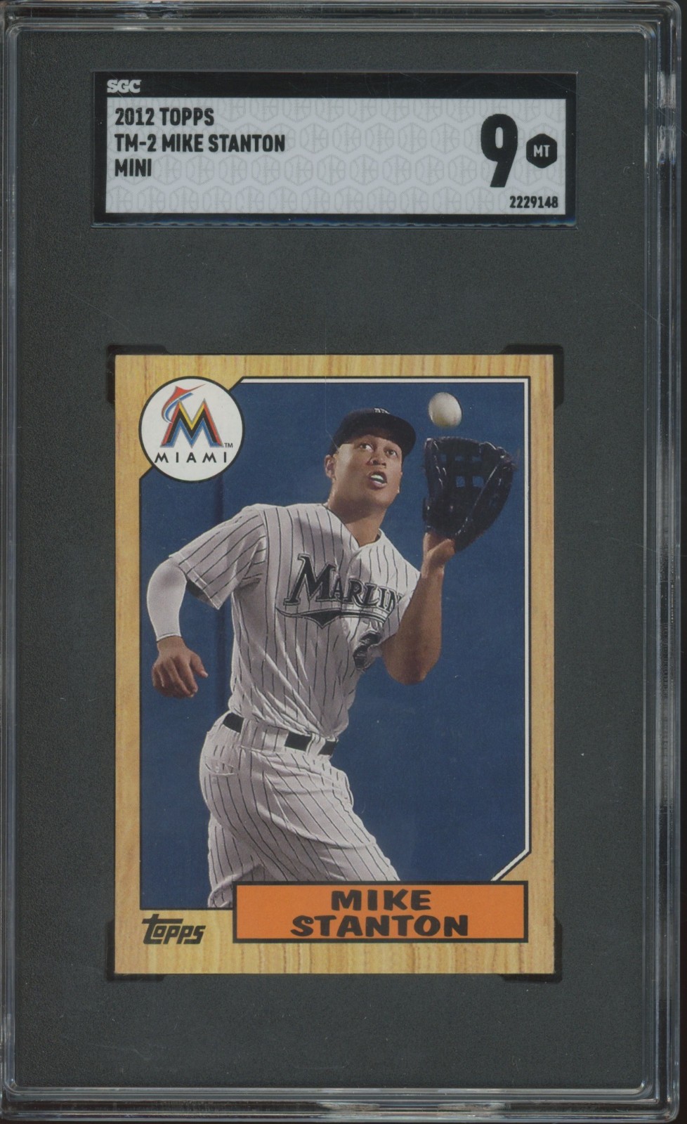 2012 Topps Mini #TM2 Mike Stanton Mint SGC 9