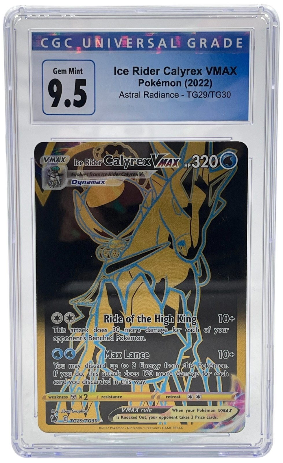 2022 Pokemon Astral Radiance Ice Rider CALYREX VMAX TG29