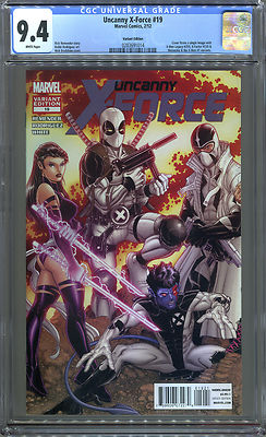 Uncanny X-Force #19 (2012) CGC 9.4 Bradshaw 1/15 Variant