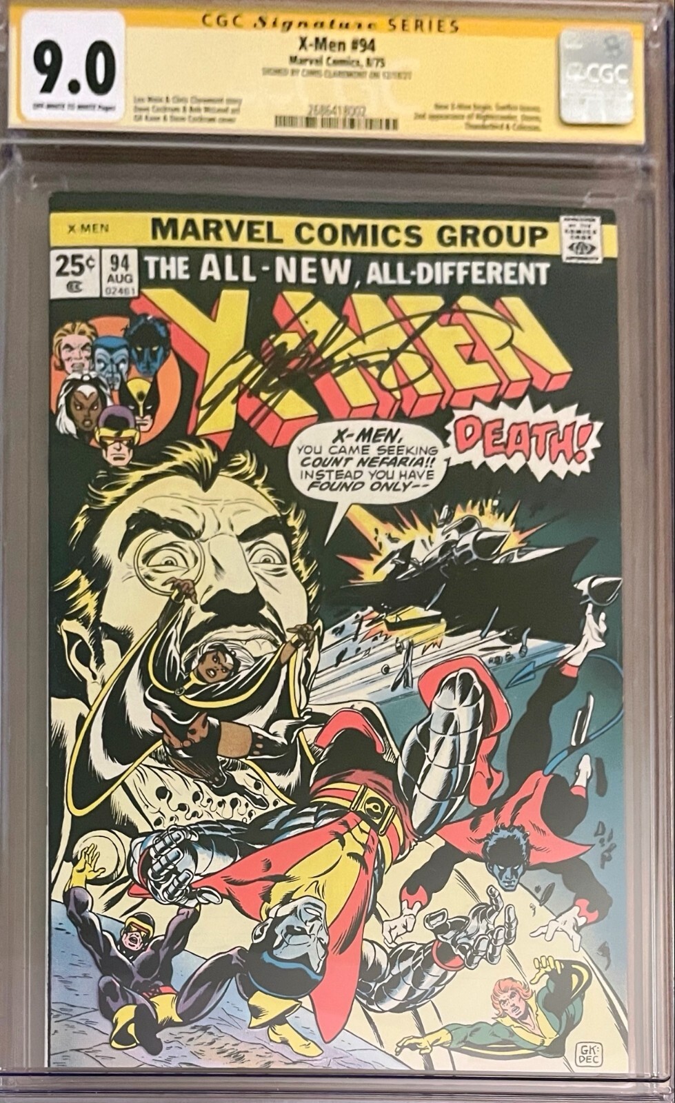 Chris Claremont氏 直筆サイン X-MEN #139 CGC9.0 Chris Claremont氏 直筆サイン X-MEN #139 CGC9.0