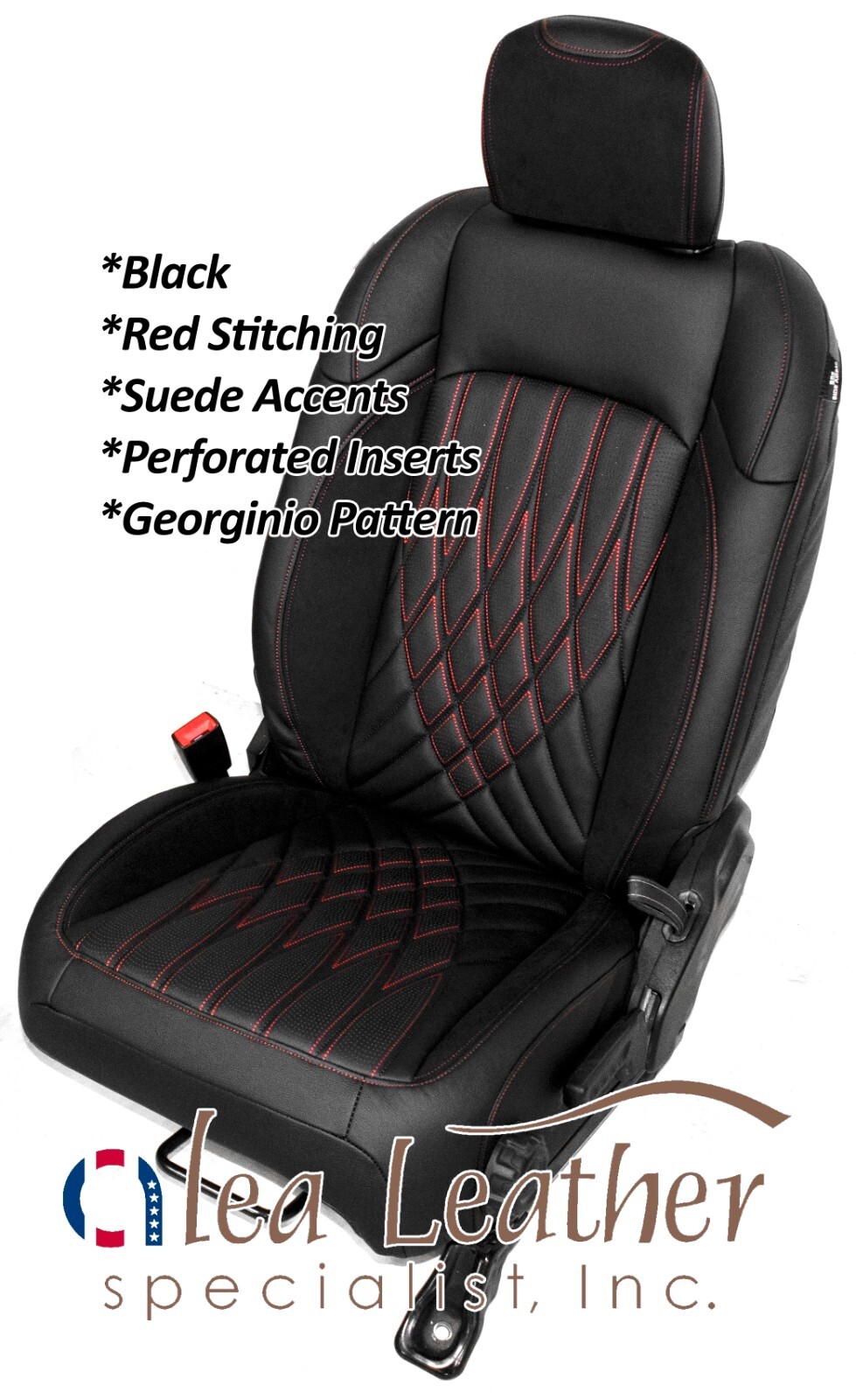 ALEA leather seat covers for 2018-2023 Jeep Wrangler JL Custom Georginio Design