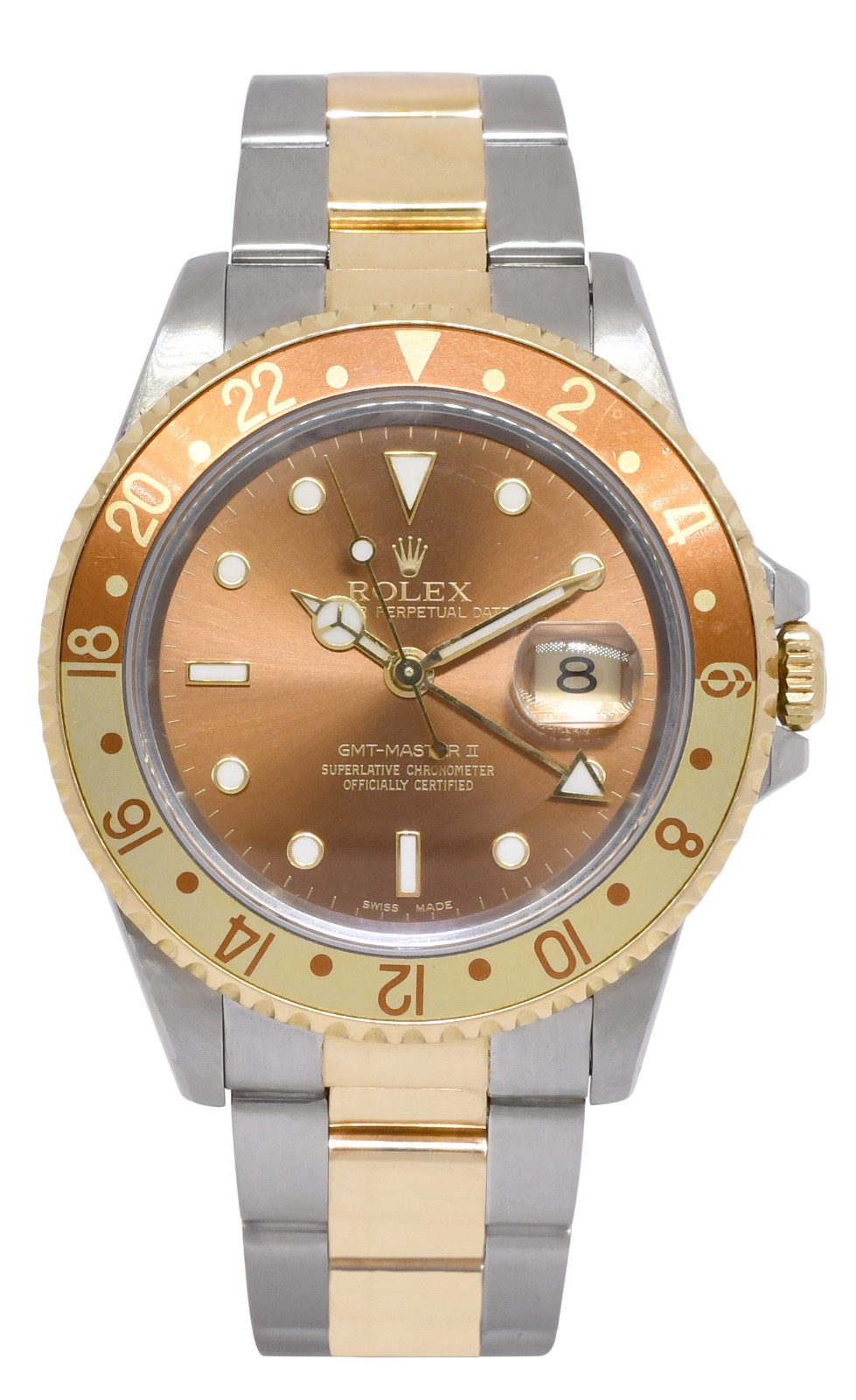 Rolex GMT-Master II 18k Yellow Gold/Steel Root Beer 40mm Vintage