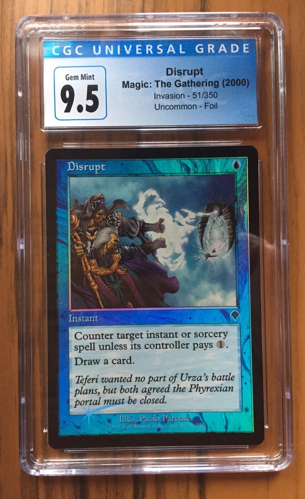 Disrupt Invasion MtG CGC 9.5 2000 FOIL 51/350 | eBay