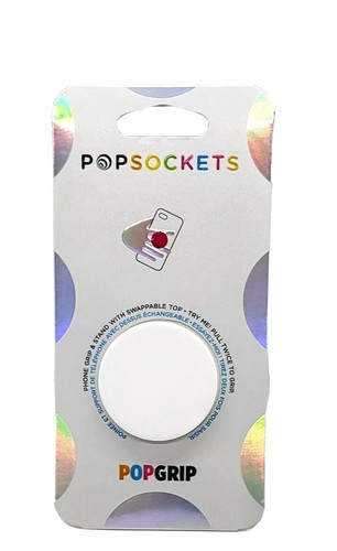 Popsockets White w/Black Base Swappable Top Popsocket Pop Socket PopGrip