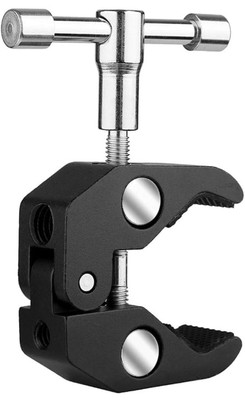 Adjustable Locking Mechanism Crab Claw Clamp for Camera Tripod and Accessories