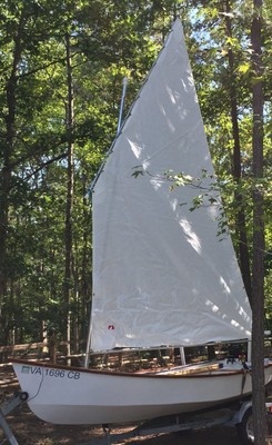 Argie 15 sailboat, rowboat or powerboat. Marine Ply laminated with fiberglass