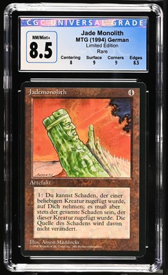 JADE MONOLITH *German* Revised Rare CGC 8.5 Graded MTG [Nostalgium]