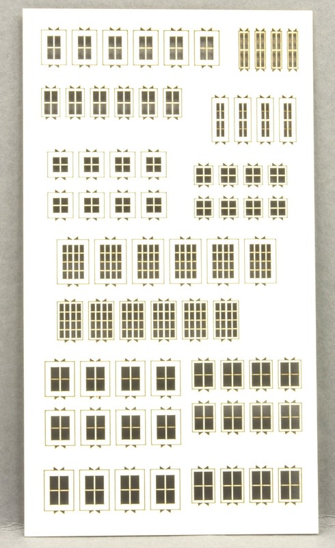 Te-Miniatur 6411 Lasercut Fenstersatz 1 WeiÃ (1:160 / Spur N)