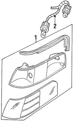 Genuine Ford Park Lamp F2AZ-13201-A