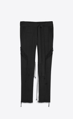 【送料&関税込】Saint Laurent Pants Saint Laurent Low-Rise Pants in Stretch Gabardine | Saks