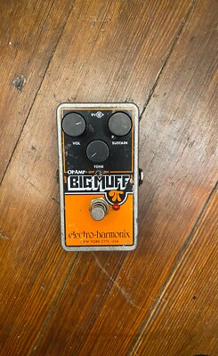 Electro-Harmonix OP AMP BIG MUFF Pedal with 2 Patch Cables - Used