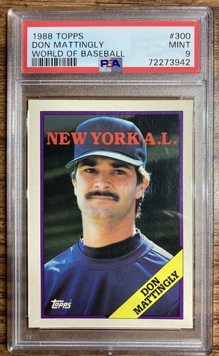 スポーツ選手 1988 BASEBALL CARD No.300 1988 TOPPS WORLD OF BASEBALL - DON MATTINGLY - #300 - NEW