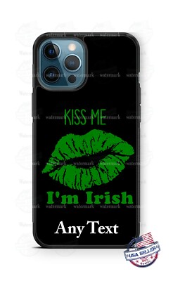 Kiss Me I'm Irish St Patrick's Day Phone Case For iPhone 13 Samsung s21 Google