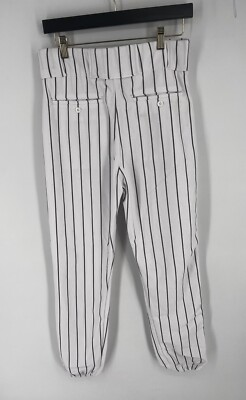 NEW VKM Venus Adult Small White Pinstripe Baseball Pants