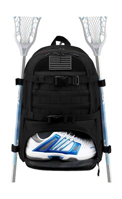 Lacrosse Bag Large Tactical Lacrosse Equipment Backpack with