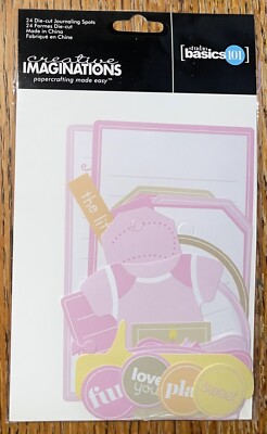 Creative Imaginations Zoe Journaling Spots Girl Die-Cuts Scrapbook Shapes & Tags