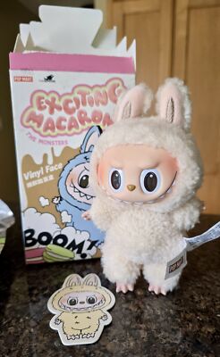 正規品 LABUBU Exciting Macaron Soymilk POP MART LABUBU EXCITING MACARON - SOY MILK - (AUTHENTIC