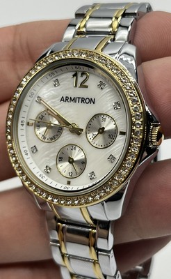 Armitron Women s Genuine Crystal Accented Multi-Function Watch 75/5640MPTT
