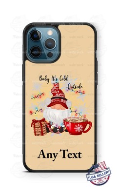 Gnome Baby Cold Outside Christmas Personalized Phone Case For iPhone Samsung etc