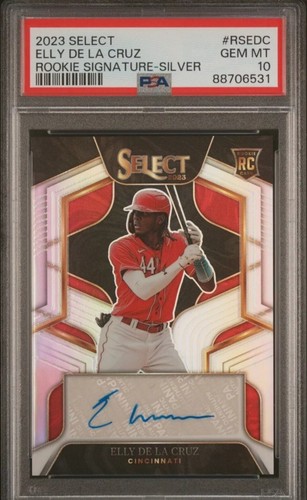 2023 Elly De La Cruz Panini Select 55/99 Rookie Sign Silver