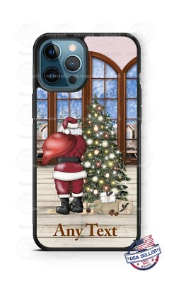 Santa Claus Delivering a Gift Personalized Phone Case For iPhone Samsung Google